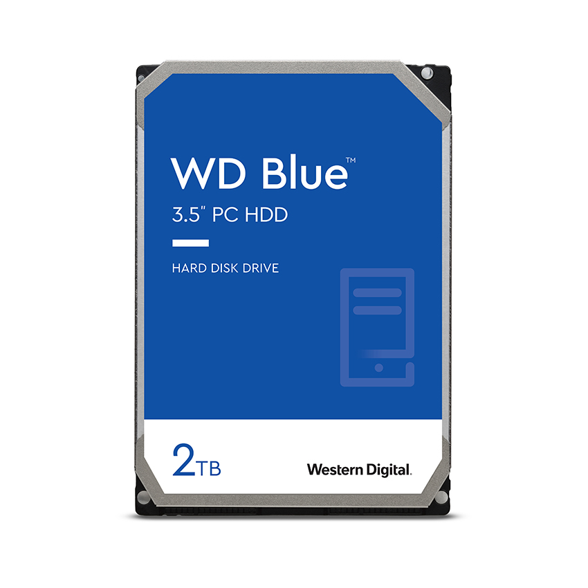 Ổ cứng HDD WD 2TB Blue 3.5 inch, 5400RPM, SATA, 256MB Cache (WD20EZAZ)