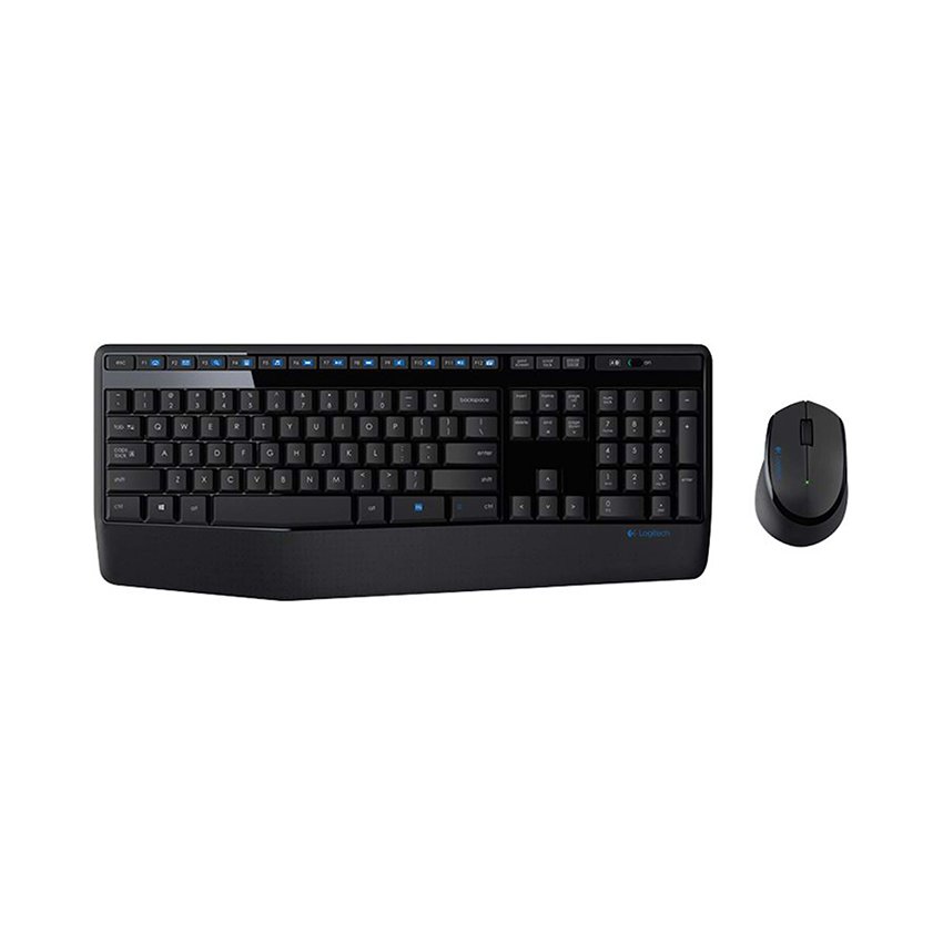 Bộ bàn phím chuột không dây Logitech MK345 Wireless (USB/đen)