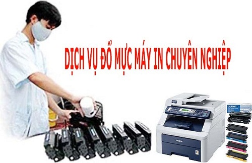 1- Đổ mực máy in tại nhà, tại cơ quan